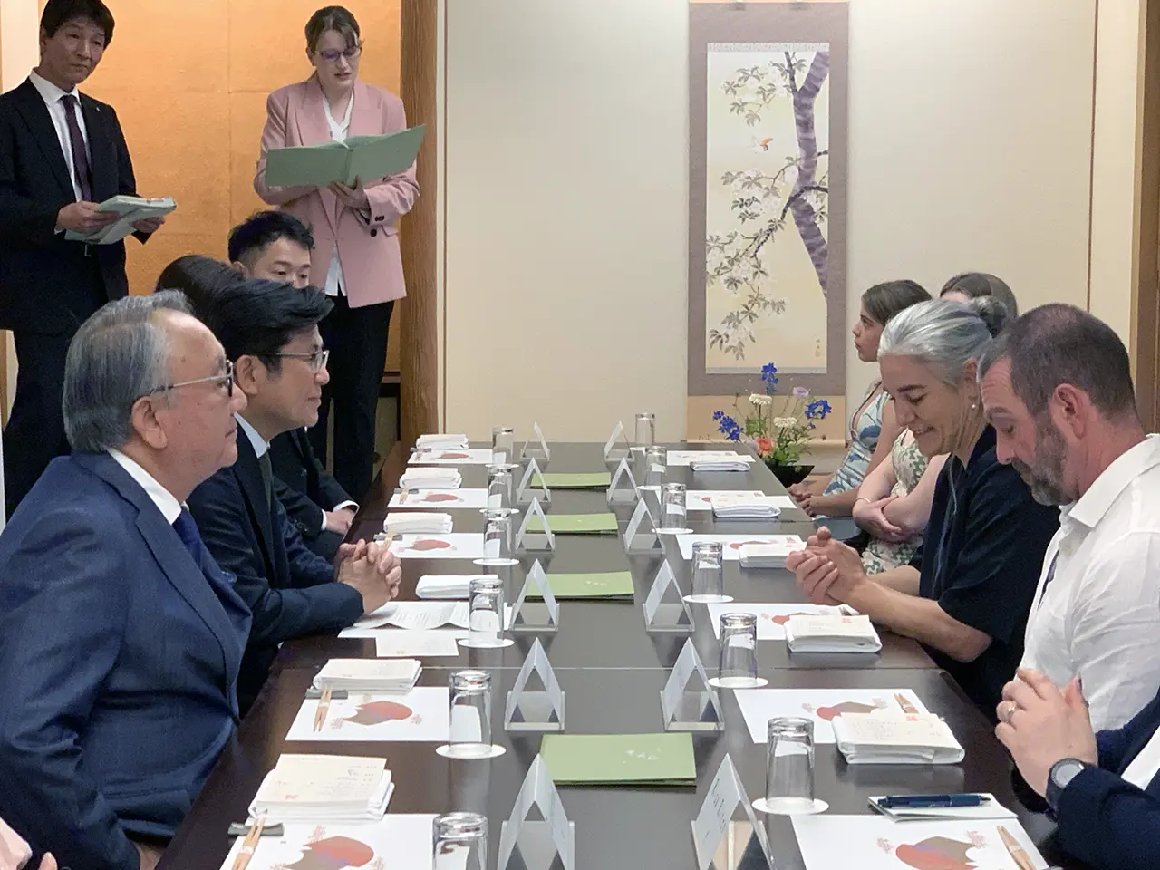 歓迎夕食会写真　面談